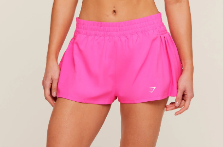 Flutter Woven Shorts Pink