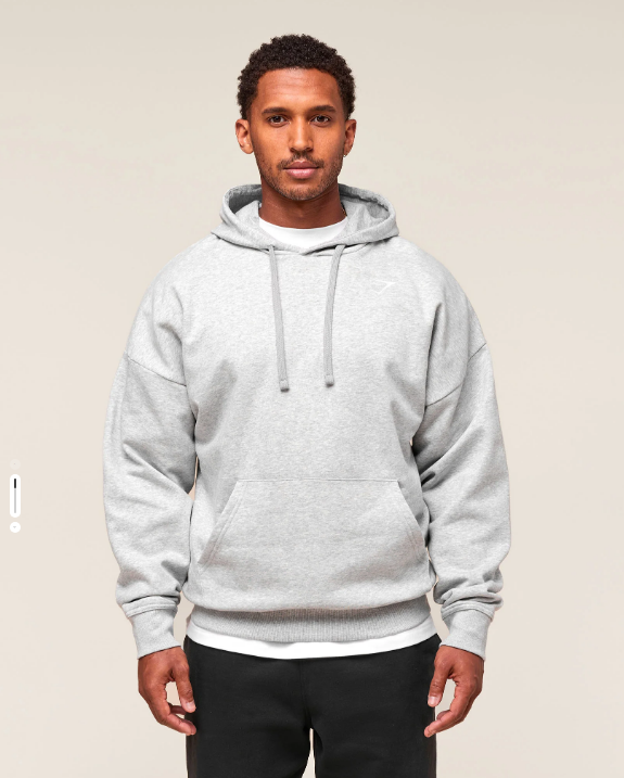 Crest Oversized Hoodie Grey